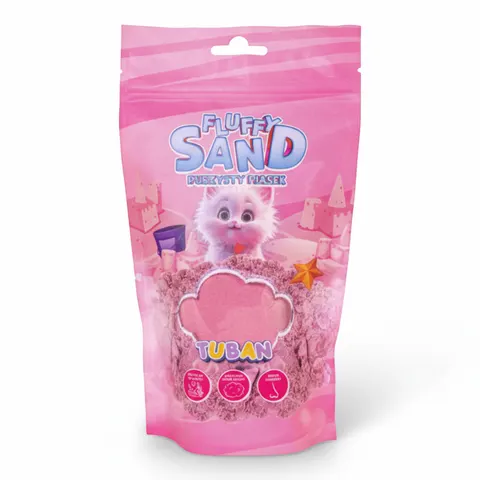 Puszysty piasek Fluffy Sand, 90g - różowy / Tuban