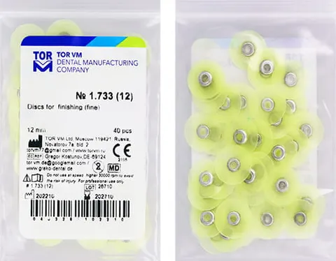 Krążki polerskie 12 mm Fine (1.733) TOR
