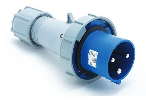 Wtyczka przenośna 63A 230V 2P+Z IP67 niebieska, WP63 POWER TWIST; 033-6 PCE