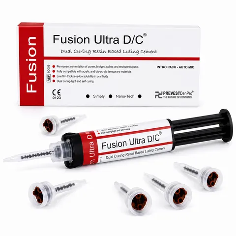 Fusion Ultra D/C 9 g – podwójnie utwardzalny cement do koron i mostów