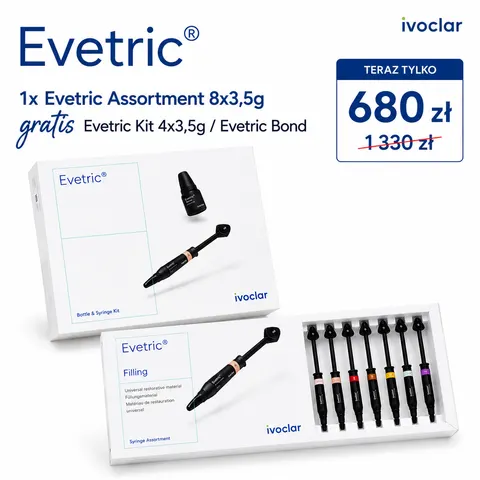 Evetric Assortment 8x3,5g + Zestaw Evetric GRATIS | Ivoclar