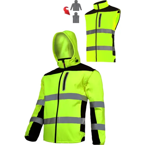 Kurtka softshell OSTRZEGAWCZA 2w1 L40919