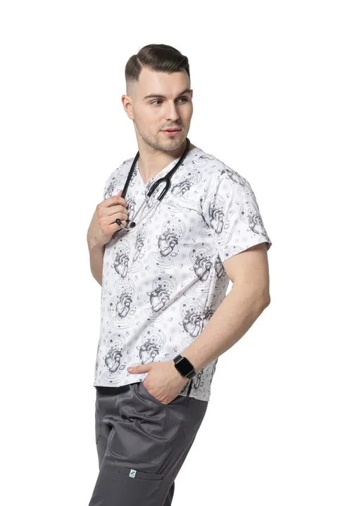 Bluza medyczna Scrubs Liam Galaxy Heart