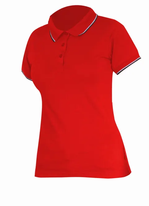 KOSZULKA POLO DAMSKA CZERWONA L40314 ALHTI PRO