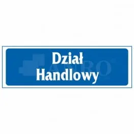 Naklejka DZIAŁ HANDLOWY 10/T/F