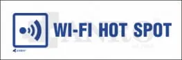 WI-FI HOTSPOT naklejka transparentna 122/D/F