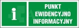 Znak PUNKT EWIDENCYJNO INFORMACYJNY 17KL/D/F