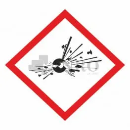 Znak PVC WYBUCHOWE T36/H/P