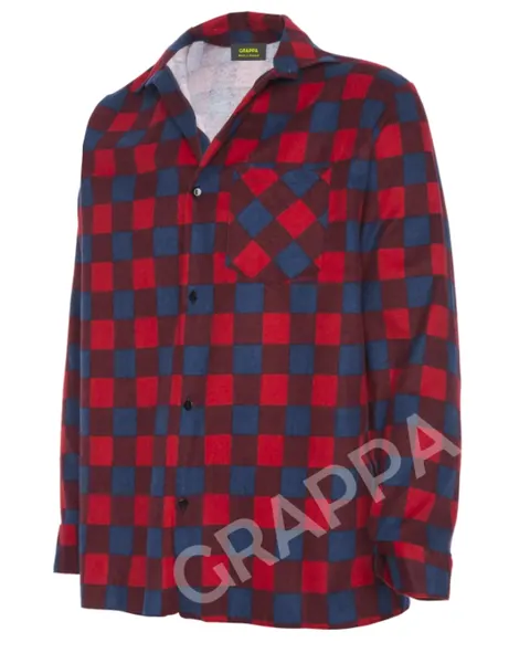 KOSZULA FLANELOWA W KRATĘ GRANATOWO-CZERWONA GRAPPA K9