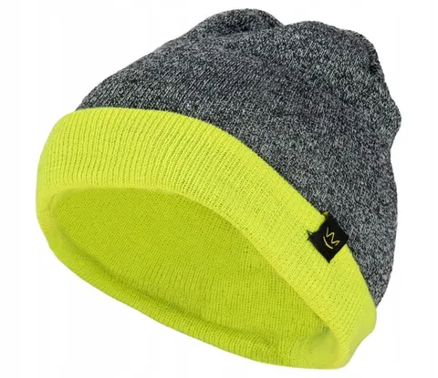 ZIMOWA CZAPKA AKRYLOWA DWUSTRONNA DUALCOLOR ŻÓŁTA