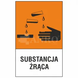 Naklejka SUBSTANCJA ŻRĄCA 123CH/1/C1/F