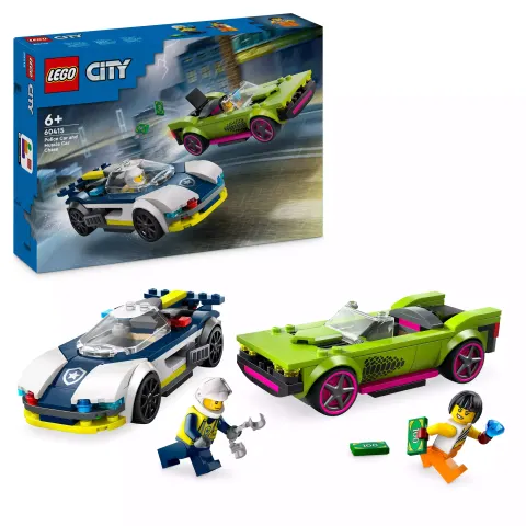 LEGO Klocki City 60415 Pościg radiowozu za muscle carem