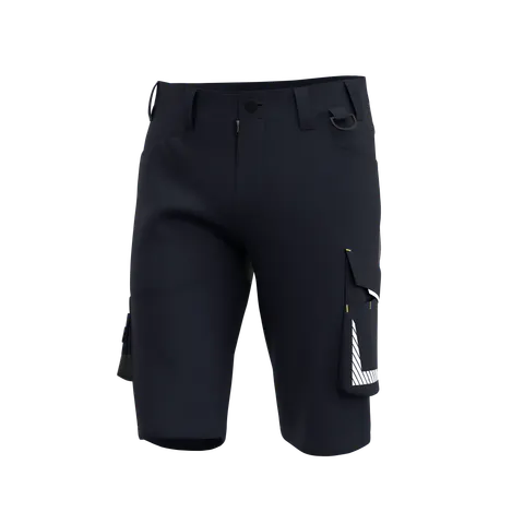 DENEB SZORTY ROBOCZE KRÓTKIE SPODENKI GRANAT SZARY SAFETY JOGGER