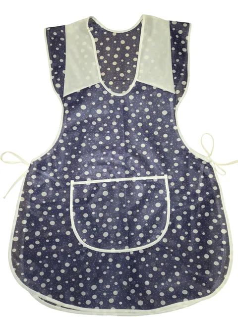 FARTUCH STYLONOWY WIĄZANY DAMSKI APRON GRANAT KROPKI