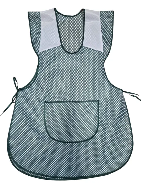 FARTUCH STYLONOWY WIĄZANY DAMSKI APRON ZIELONY GEOMETRYCZNY