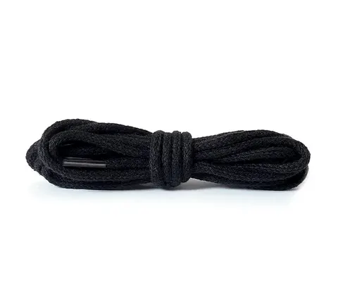 SZNUROWADŁA BAWAŁNIANE CZARNE OKRĄGŁE 90 CM PROCERA
