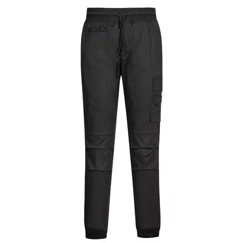 SPODNIE KUCHARSKIE JOGGERY CZARNE PORTWEST C074