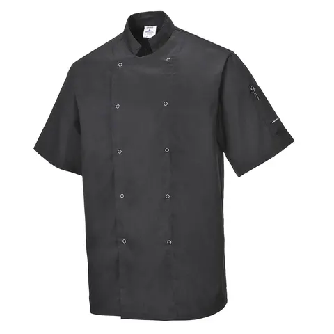 Bluza kucharska kitel CZARNY Cumbria C733 Portwest