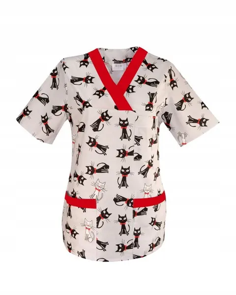 Bluza medyczna we wzory damska w KOTY M-074G MARTEX