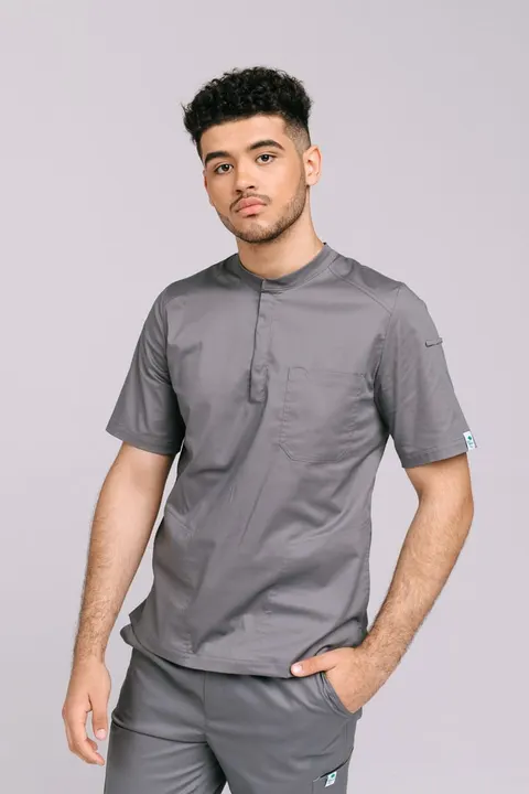 Bluza medyczna męska SpaWear NIKO szara