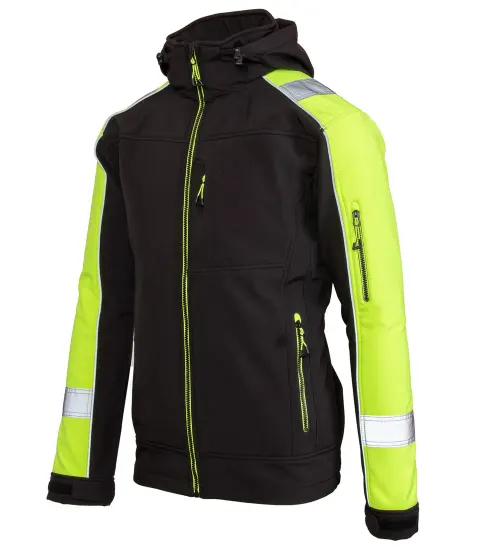 Kurtka robocza SOFTSHELL ODBLASK BENEFIT RIVAL