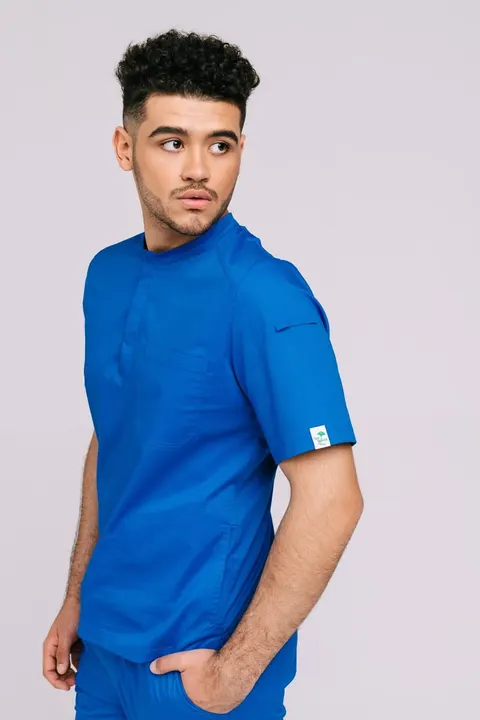 Bluza medyczna męska SpaWear NIKO niebieska