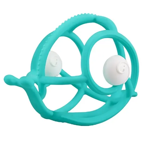 Gryzak z grzechotką Ślimak Teal, Mombella