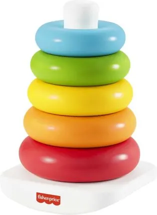 Fisher Price GRF09 kolorowa piramidka 6 elementów EKO