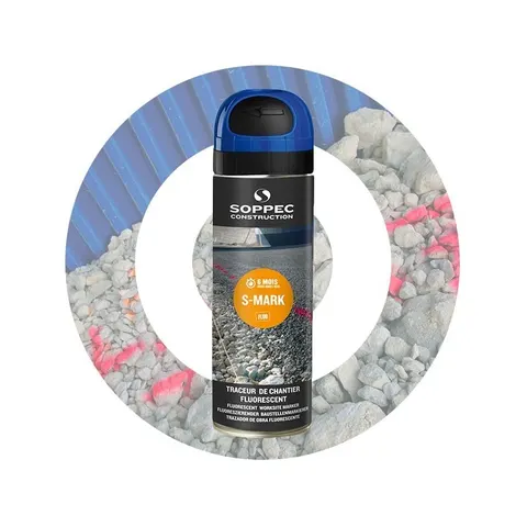 FARBA GEODEZYJNA SPRAY SOPPEC S MARK NIEBIESKI 6 M-CY