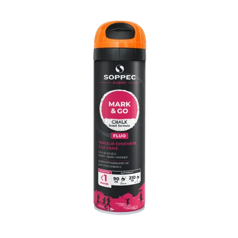 FARBA GEODEZYJNA SPRAY SOPPEC MARK & GO POMARAŃCZOWY
