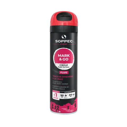 FARBA GEODEZYJNA SPRAY SOPPEC MARK & GO CZERWONY