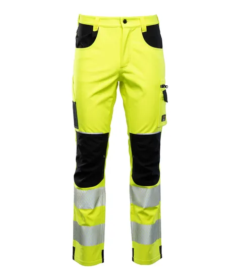 SPODNIE OCIEPLANE ROBOCZE SEVEN KINGS FLASH ŻÓŁTE SOFTSHELL SKF009