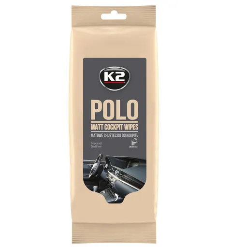 K2 Polo Matt chusteczki ściereczki kokpit 24SZT