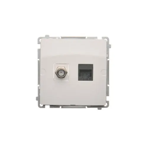 BASIC Gnizado "F"+RJ45K.6 (moduł) białe