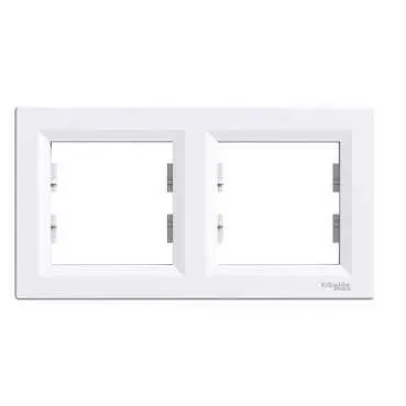 ASFORA Ramka 2-krotna pozioma, biała; EPH5800221, SCHNEIDER ELECTRIC