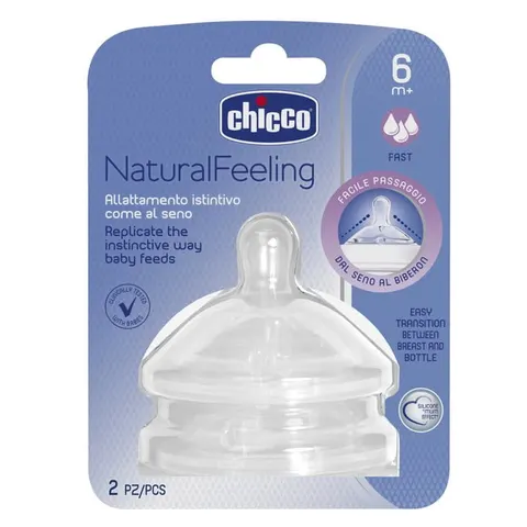 CHICCO SMOCZEK NA BUT. NATURAL FEELING SIL 6M+ 2SZ