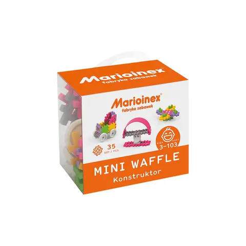 Klocki waffle MINI konstruktor dziewczynka 35 szt. / Marioinex