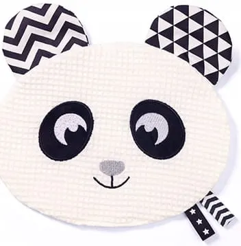 BABYONO przytulanka kontrastowa szeleścik panda 0m+