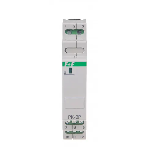 Przekaźnik elektromagnetyczny PK-2P, 230V AC, styk: 2P - przełączny, 2x8A, 1M