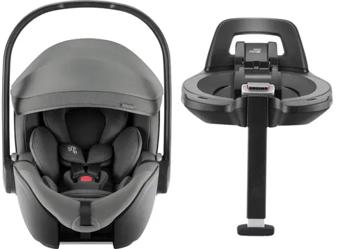 Britax Romer BABY-SAFE PRO fotelik dla noworodka | Mineral Grey | Baza ISOFIX Vario 5Z