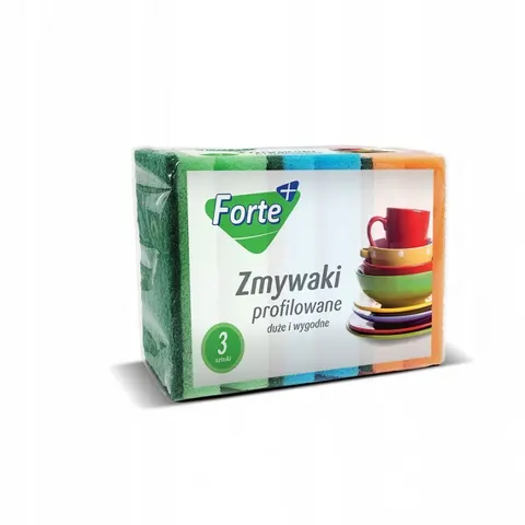 FORTE+ Zmywak kuchenny PROFILOWANY 3 szt, 1 op