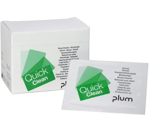 Chusteczki do oczyszczania ran Plum QuickClean — 20 szt. (box)