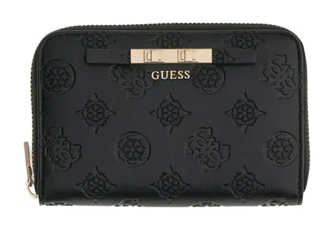 GUESS PORTFEL DAMSKI CARMELLA SLG MEDIUM ZIP AROUND CZARNY SWPD2225140 BLO