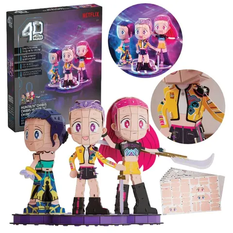Puzzle 3D K-Pop Demon Hunters Model do Składania DIY dla Dzieci