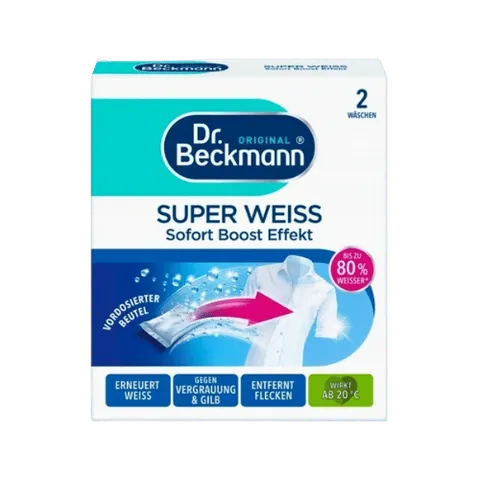 DR BECKMANN WYBIELACZ DO TKANIN W SASZETKACH 2X40G