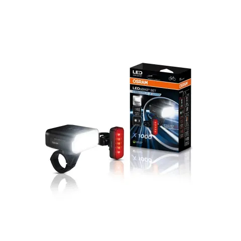Zestaw lampek rowerowych OSRAM LEDsBIKE EXPLORER X 1000 SET do 1000 lm LEDBL202 SET