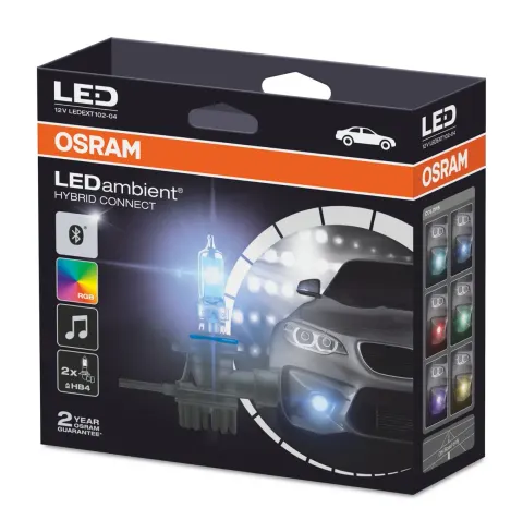 Żarówka HB4 z kolorowym LED OSRAM LEDambient HYBRID CONNECT LEDEXT102-04