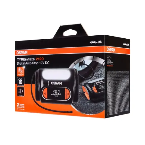 Kompresor samochodowy OSRAM TYREinflate 2120 12V cyfrowy OTI2120