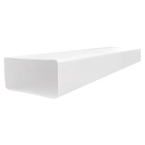 Kanał wentylacyjny płaski, wymiary: 110x55mm długość 0,5m, biały, D/P 110x55/0,5mb; 007-0213, DOSPEL