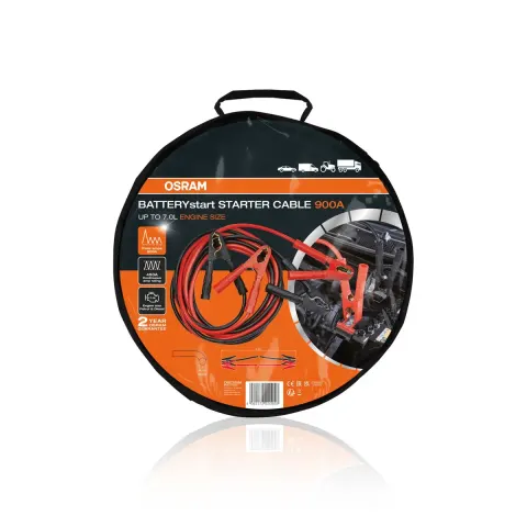 Kable rozruchowe OSRAM STARTERcable 900A 900 A szczytowo, 450 A ciągłe, 4,5 m, 35 mm² OSC350A
